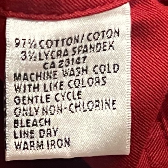 Talbots Red Stretch Single Breasted Button Short Jacket Shacket Red Size 10 - Picture 4 of 8